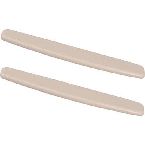 2pcs Beige Plastic Bridge Saddles for Acoustic Guitar Replacement Accessory