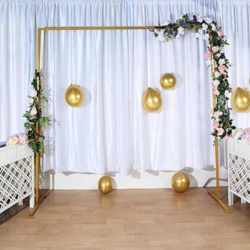 8 FT X 8 FT Gold metal wedding arch, Photo booth / Ceremony Backdrop stand