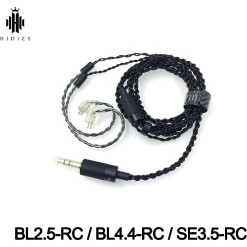 Hidizs Balanced Cable BL2.5-RC BL4.4-RC Balanced Cable SE3.5-RC Single-Ended Cable With 2 Pin 0.78 MM Made For MS1 MS4