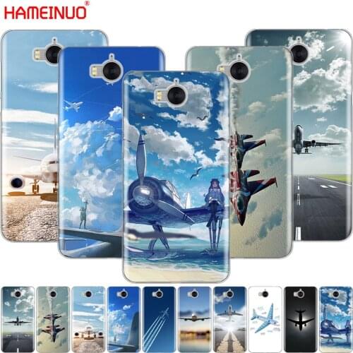 HAMEINUO Aircraft sky airport cell phone Cover Case for huawei honor 3C 4X 4C 5C 5X 6 7 Y3 Y6 Y5 2 II Y560 2017