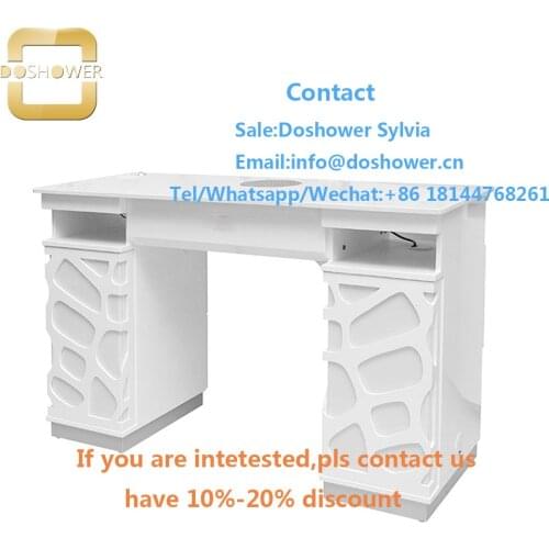 Kids set manicure with acrylic powder kit for nail tables with chair and vacum vent