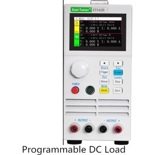 400W 150V 40A two channel digital electronic dc load tester with USB