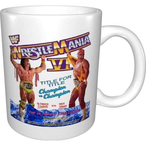 Its The Ultimate Challenge Wwf Wrestling Wrestler 90S 1990S Retro Old School Vintage Mug Coffee Cup Coffee Mug Haribo