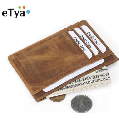 Fashion Men Leather Card Holder Wallets Bank Business Credit Card Case Package Women Men Coin Bag Business Card Cover Wallet