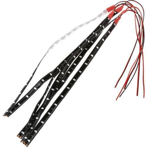 New 6 X Waterproof DC12V Motor LED Strip Underbody Light For Car Motorcycle Red