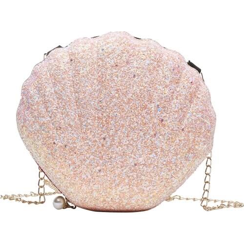 New Womens Handbag Shell Shaped Fashion Massenger Bags Mini Western Style Shell Tote Ladies Luxury Chain Shoulder Bag