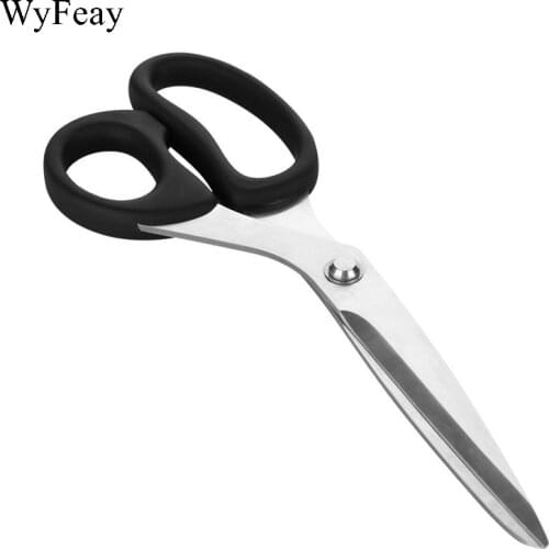 Scissors For Fabric 10 inch Tailors Scissors Stainless Steel Scissor Sewing Scissors Tool Cuts Clothing Black Tijeras Costurs
