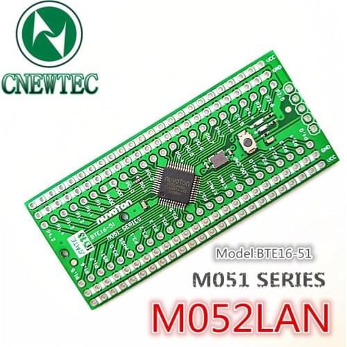 Nuvoton M051 Series ARM Cortex-M0 M052LAN Module easy connect to Nu-link Bu-link and three wire sensors