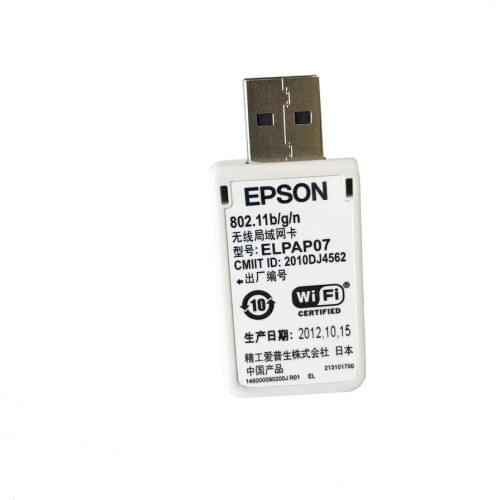 Original WIRELESS LAN ADAPTER (B/G/N) -ELPAP07 For EB-X24 EB-X18 EB-X03 EB-W28 EB-W18 EB-W03 EB-S18 EB-S17 EB-S03 EB-98 EB-965