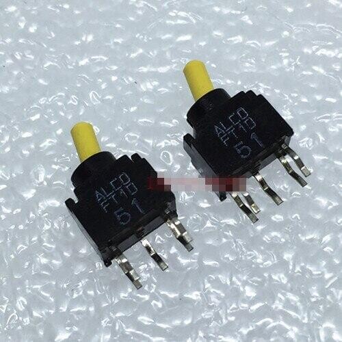 Original new 100% ultra small button toggle switch FT1D 7x4.5x11mm 2gear 5pin shaking switch