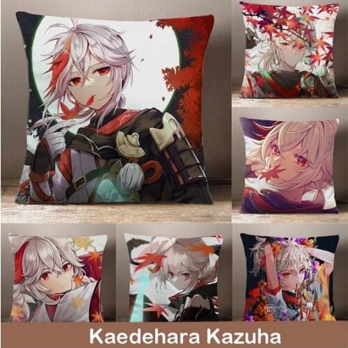 Hot Game Kaedehara Kazuha Genshin Impact Cartoon Dakimakura Plush Stuffed Throw Pillow Bed Sofa Cushion Cosplay