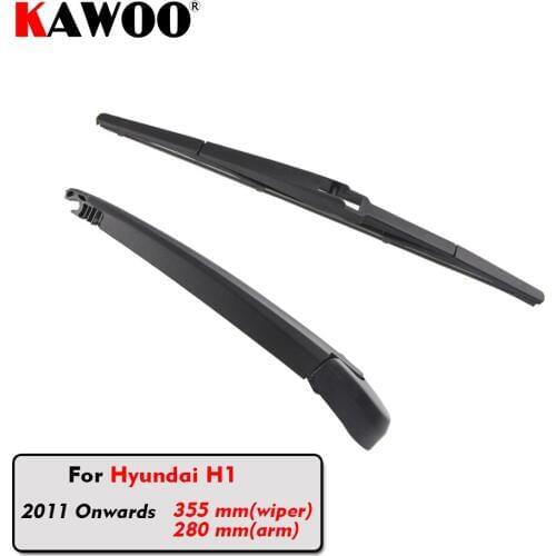 KAWOO Car Rear Wiper Blade Blades Back Window Wipers Arm For Hyundai H1 Hatchback (2011 Onwards) 355mm Auto Windscreen Blade