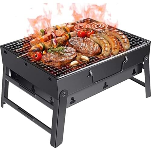 1 Pcs Foldable Barbecue Grills Patio Barbecue Charcoal Grill Stove Outdoor Camping Picnic Barbecue Grills ​Portable