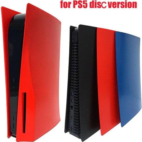 New Black/Red/Blue Skin Shell Case Cover Replacement Plate for PS5 Game Gaming Console Anti-Scratch