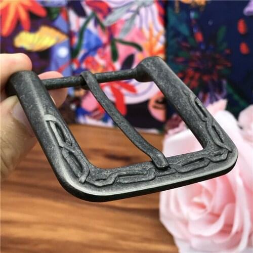 Vintage Pin Belt Buckle Leathercraft Diy Accessories Mens Belt Metal Buckle Belt Clip Boucle Belt Buckles For Men AK0041
