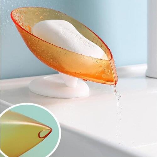 Rotatable soap holder bathroom Bath Soap Box Drain sponge Storage Plate Tray Suction Cup Soap Dish kitchen bathroom supplies