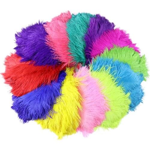 High Quality Ostrich Feathers Wedding Centerpiece Decoration Ivory Pink Soft Natural Fluffy Plumas Plumes Feather For Crafts