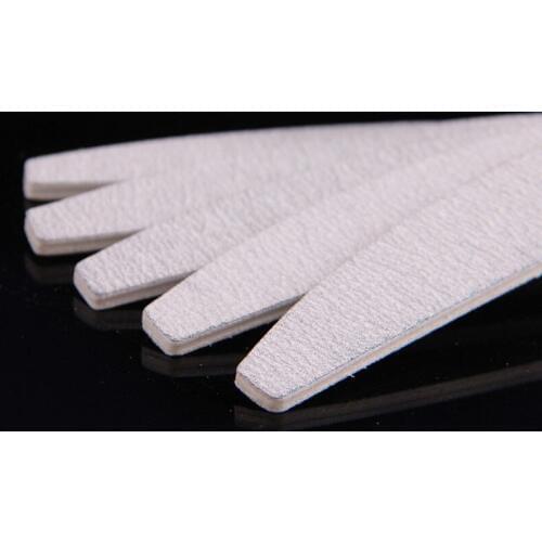 10pcs/Lot Half Moon Shape 100/180 Grey Nail Art Files Slim Sanding Set Nail Buffers Polish Gel Tools Manicure Nail Files BVEC