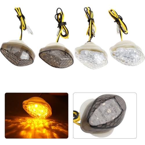 Flush Mount Motorcycle LED Turn Signals Indicator Blinker Light Amber Flasher For Honda CBR600RR CBR600 RR CBR1000RR CBR1000 RR