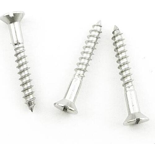 30pcs M4 steel Slotted countersunk head screw sheet metal screws self tapping bolts 16mm-30mm length