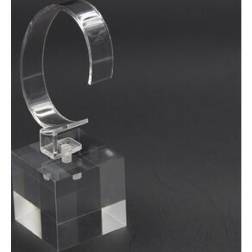 Lot of 5pcs Acrylic Watch Display Holder Fashion Circle Watch Stand Showcase Clear Acrylic Display Rack