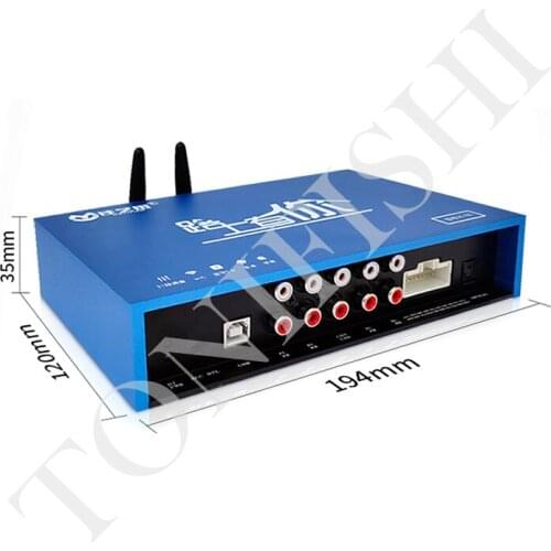 Automatic tuning car 31-segment dsp audio processor, 4X110W car amplifier digital lossless audio amplifier, 4 in 6 out