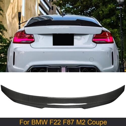 Car Rear Trunk Spoiler Wing for BMW 2 Series F22 F87 M2 Coupe 2014 - 2019 Rear Tail Trunk Boot Lip Wing Spoiler Carbon Fiber