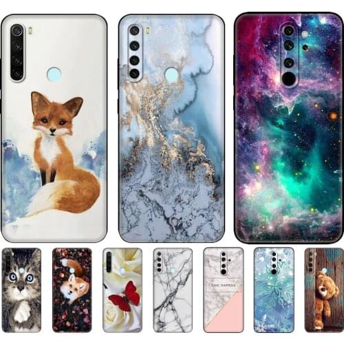 For xiaomi Redmi Note 8T Case Soft Silicon Cover For xiaomi Redmi Note 8 Case T Fundas On Redmi NOTE 8 PRO Coque black tpu case