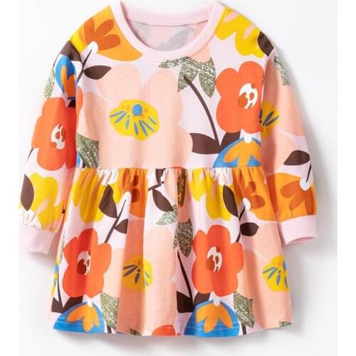 Infant Kids Princess Dress Summer Casual Flowers Baby Girl Clothes Bebe Girls Dresses Brand 100% Combed Cotton Children Clothing