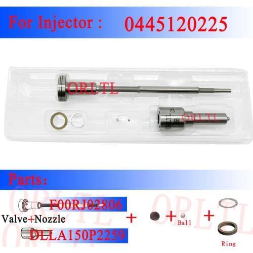DLLA 150 P 2259 F00RJ02806 fuel common rail injector Overhaul Kit for 0445120225