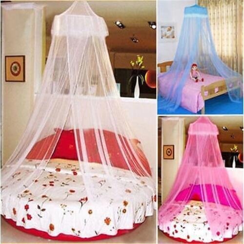 Elegant Lace Mesh Canopy Princess Round Dome Bedding Net Bed Mosquito Netting Hot Sale