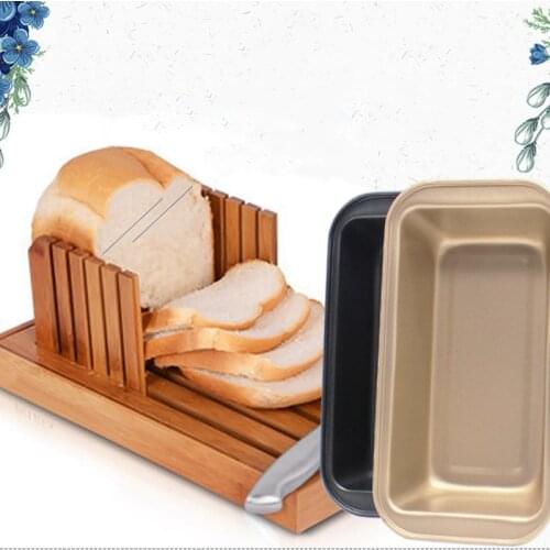 Loaf Pan Mold Carbon Steel Rectangular Bread Toast Box Nonstick Cheese Baking Roast Sponge Cake Toast Bread Mould Baking Tools