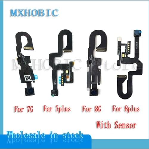 MXHOBIC 1pcs Small Front Camera for iPhone 7 7G Plus With Sensor Light Proximity Flex Cable Facing Cam Replacement