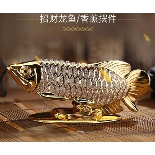Exquisite accessories, family, home company auto interior protection, with money, diamond goldfish accessories