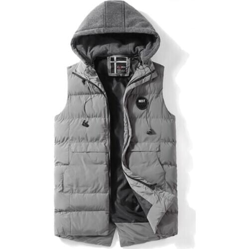 Mens Vests With Headphone Winter Mens Fashion Sleeveless Jackets Male Cotton-Padded Vests Men Thicken Brand Waistcoats VT-238