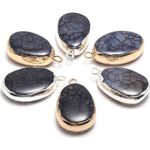 Natural Stone Pendant Egg-Shaped Dragon Design Agates Pendant For Jewelry Making DIY Necklace Bracelet Anklet Accessory