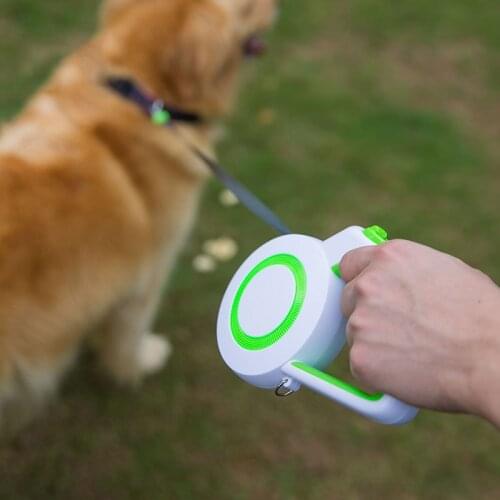 Pet Leash Retractable Dog Leash Portable Hand-Held Soft Reflective Rope for Outdoor Dogs Pets JS22