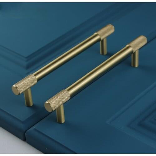 Satin Brass Diamond Knurled/Textured Cabinet Knob Kitchen Cupboard Door Pulls Furniture Handle T bar Cabinet Hardware