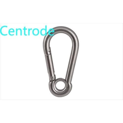 Rock Climbing Stainless Steel Safety Buckle Quick Hanging Mountaineering Buckle Quick/Slow Falling Safety Spring Buckle 2PCS