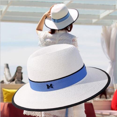 Summer Sun Hats for Women Man Beach Straw Hat For Men UV Protection Cap Panama Hat Chapeau Femme 2020 New
