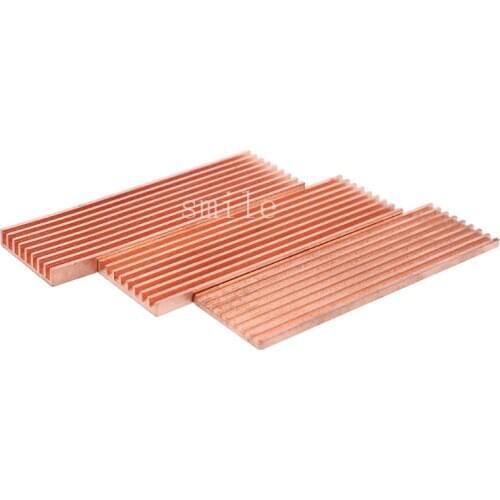Pure Copper Heatsink Cooler Thermal Conductive Adhesive for M.2 2280 PCI-E NVME SSD 2/3/4mm