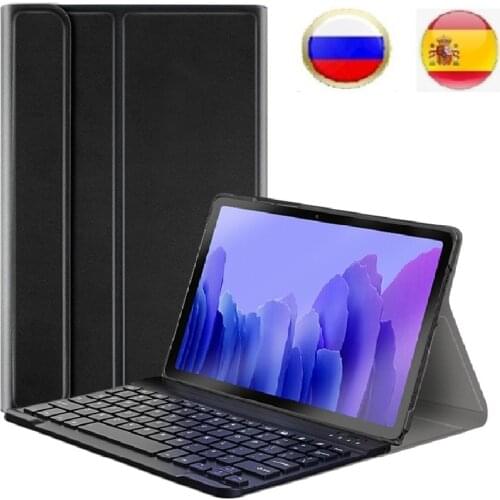 Slim Coque for Samsung Tab A 10.1 2019 SM-T510 T515 Case with Keyboard Russian Spanish For Samsung TabA 10.1 T510 Keyboard Cover