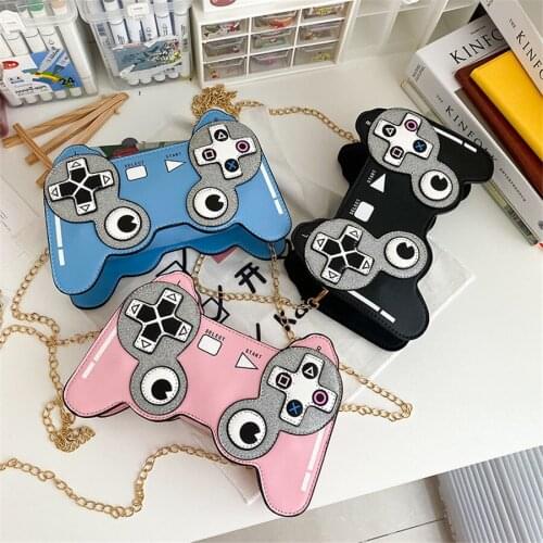 Funny Game Machine Simulated Bag Creative Individual Glitter Bag Girl’s Small Size Chain Bag F414