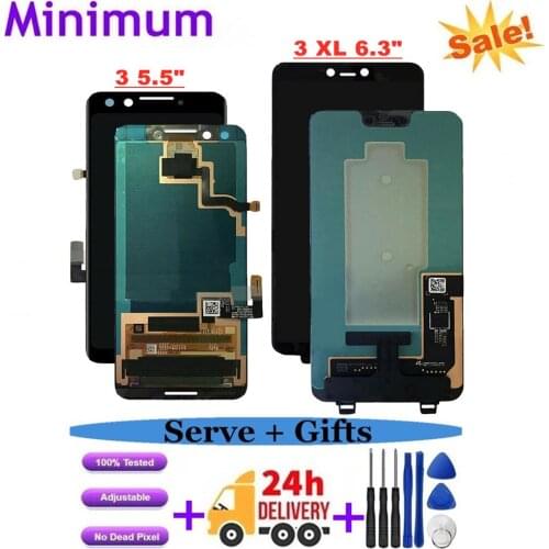 For Google Pixel 3 5.5" LCD Display Touch Screen Digitizer Assembly For Google Pixel 3 XL 6.3" Replacement Parts