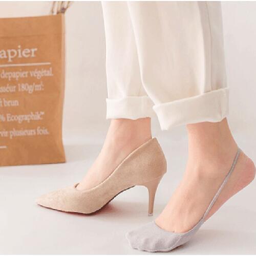 1 Pair Girl Half a Palm Socks Women Short Ankle Boat Low Cut Socks Woman Short Feminino Toe High Heels Stealth Sock