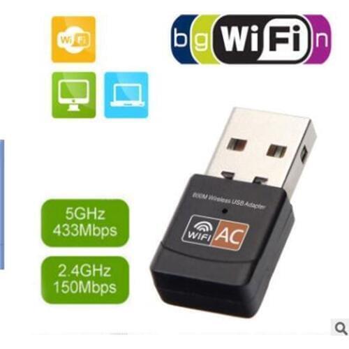 10pcs 2.4G 5GHZ Wireless USB Wifi Adapter 600Mbps USB Receiver Dongle Network Card For Desktop Laptop