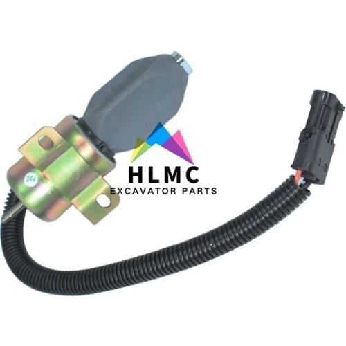 24V Fuel Solenoid 332/J5060 716/30091 For Stopper Motor JS330 JZ140 JS330XD JS460-T2 JS130 JS160 JS180 JS240 JS260