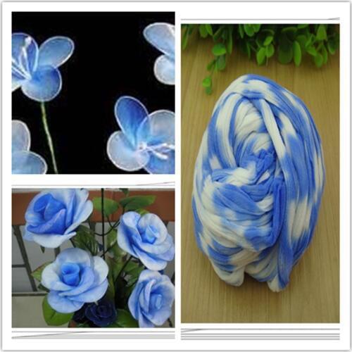 54 colors mix shipping or only one color ship double color stocking flowers/nylon flower /silk flower making/ DIY flowers craft