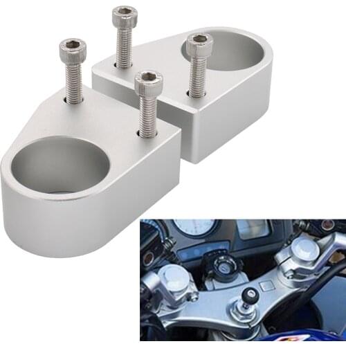 Aluminum 6 PCS Motorcycle Handlebar risers Mount Height Up Modified Adapters Mounts Extension Kit for HONDA VFR800 2014-2017