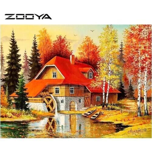 ZOOYA Diamond Painting Diamond Embroidery 5d Diy Diamond Painting Scenic Tree Pictures Of Rhinestones Cross-Stitch Kits R3015
